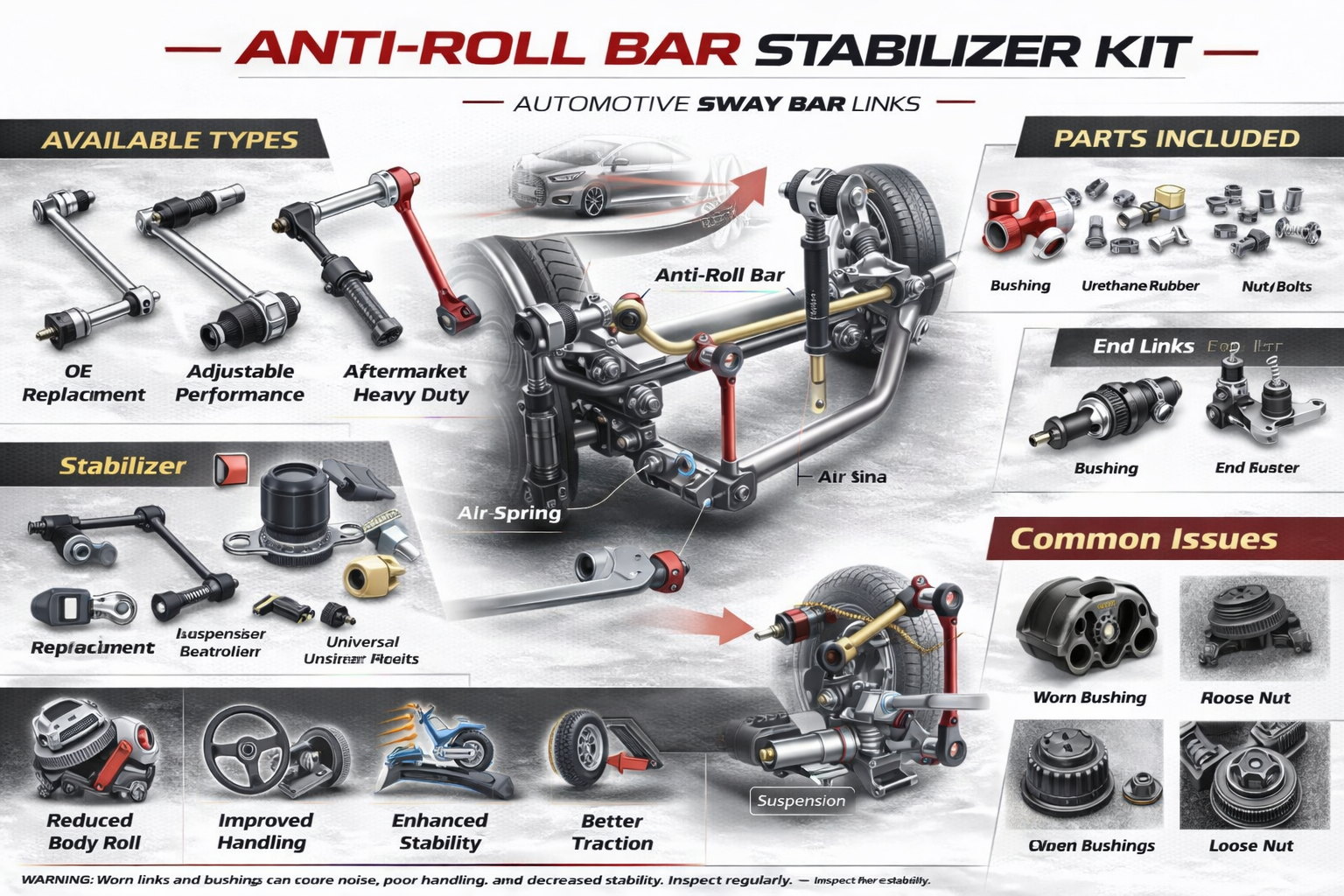 Anti-roll Bar Stabiliser Kit
