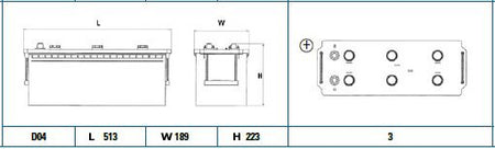 Exide Conventional Battery  - 12 V - 140Ah - 800CCA