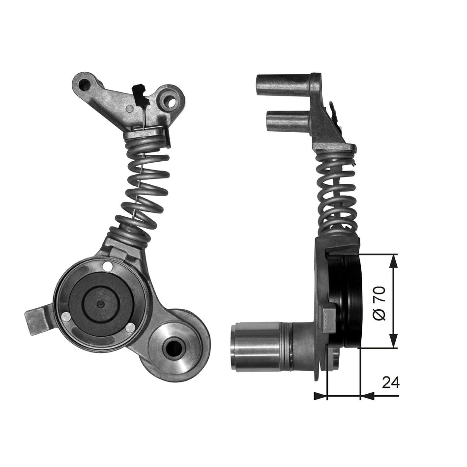 Belt Tensioner, V-ribbed belt - T38406
