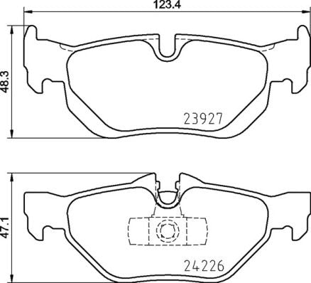 Brake Pad Set, disc brake - P 06 105