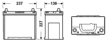 Exide Conventional Battery  - 12 V - 45Ah - 390CCA