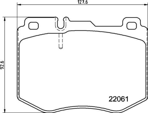 Brake Pad Set, disc brake - P 50 145
