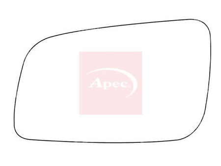 APEC Replacement Stick-On Standard Vehicle Mirror Glass LHS