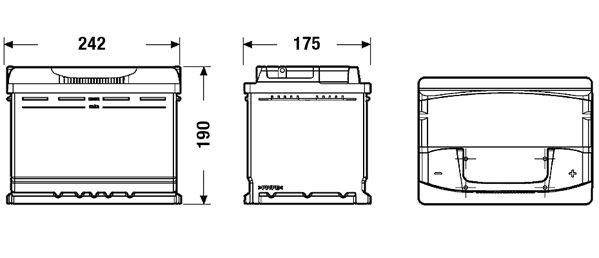Exide Conventional Battery  - 12 V - 64Ah - 640CCA
