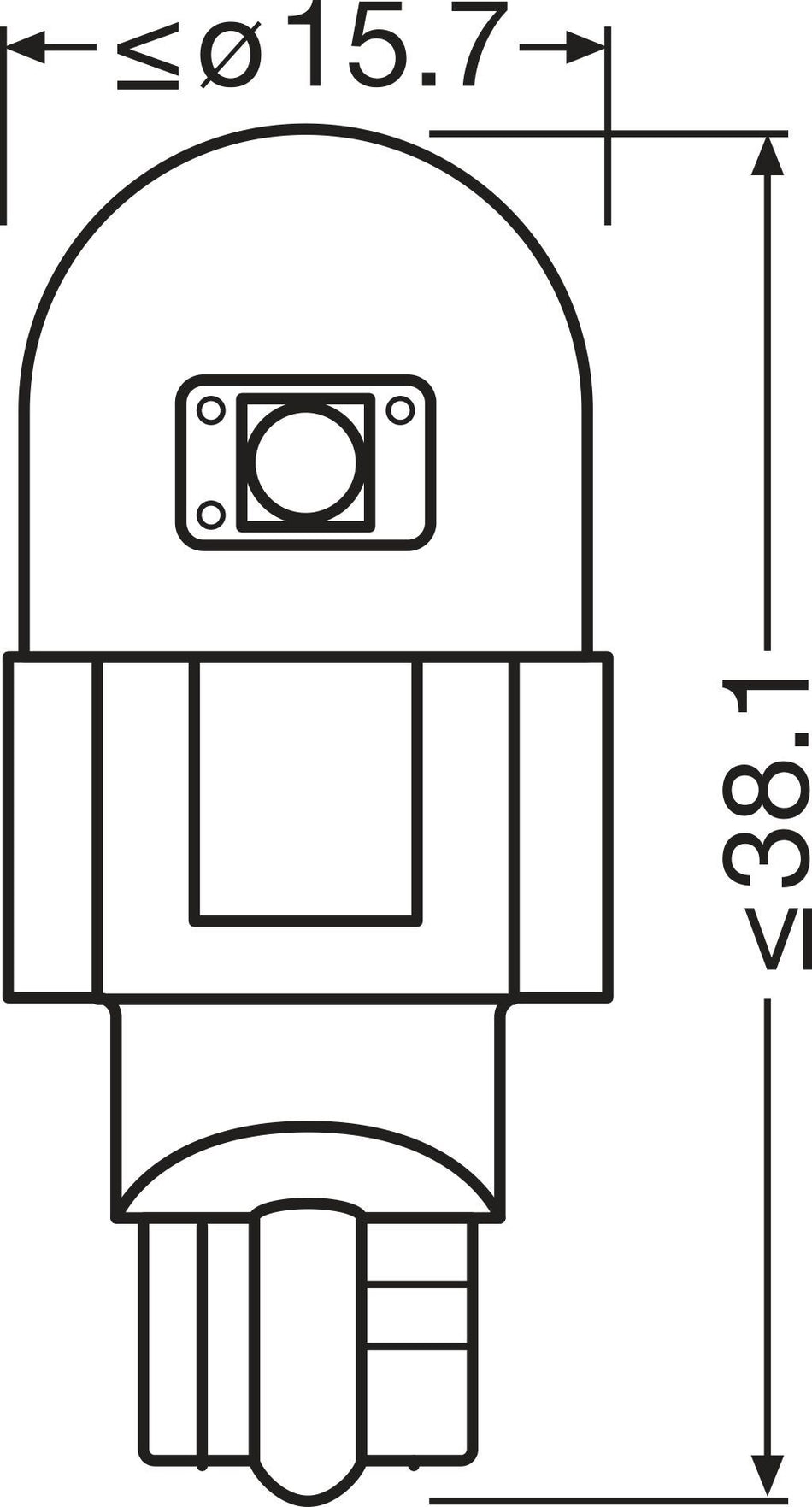 Bulb, interior light - 921DRP-2BL