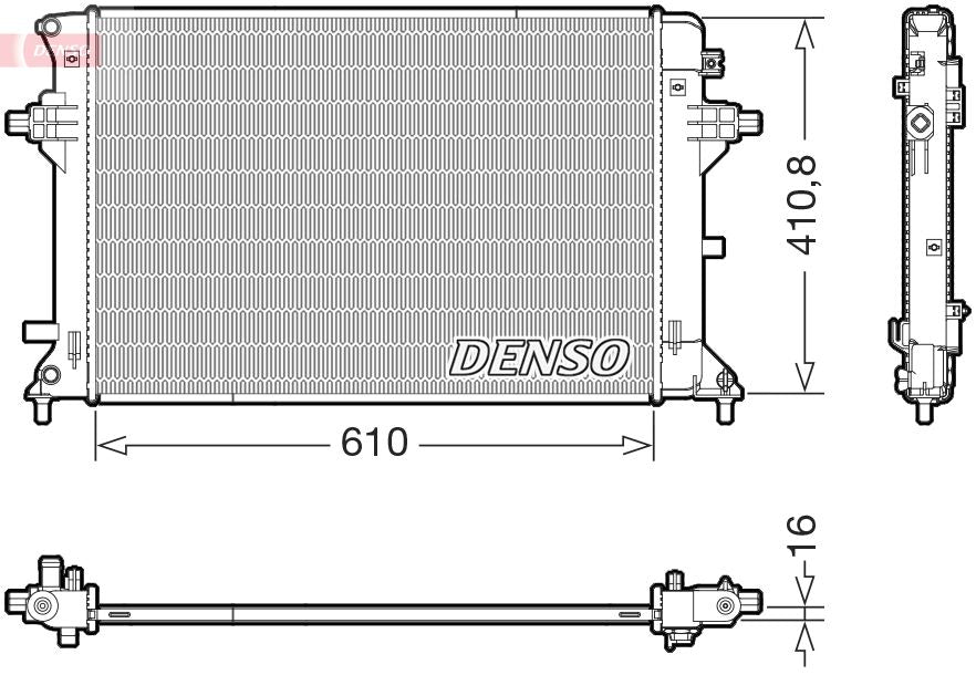 Radiator, engine cooling - DRM41038