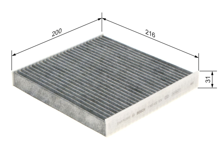 Filter, cabin air - 1 987 432 574
