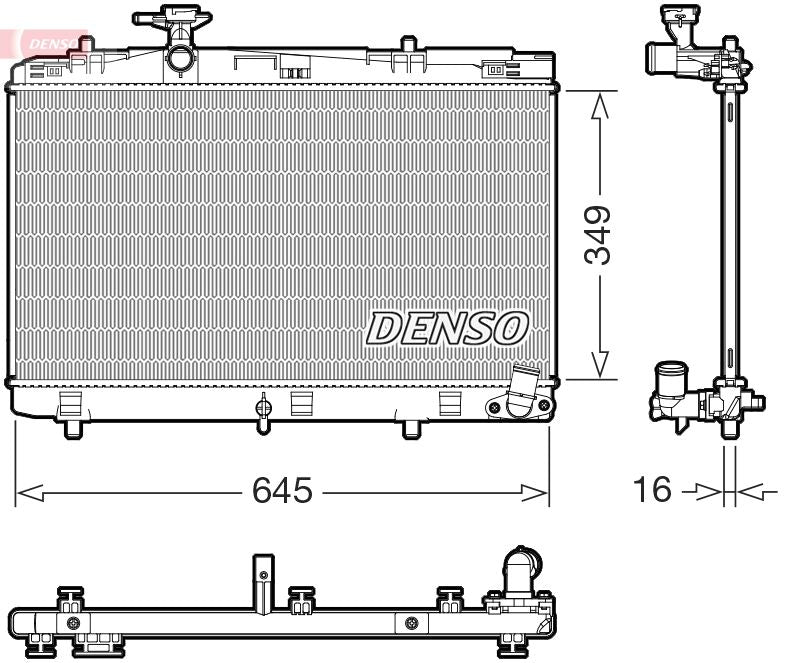 Radiator, engine cooling - DRM50155