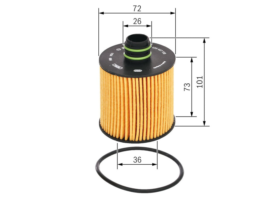 Oil Filter - F 026 407 108