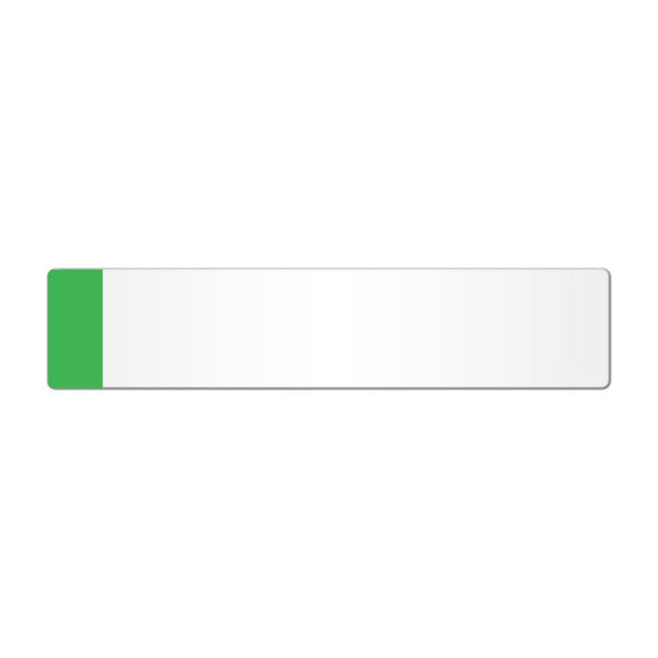 Car Acrylic Standard Oblong: 520 X 111mm (No British Standard Mark) with square-cut edge and Green Flash