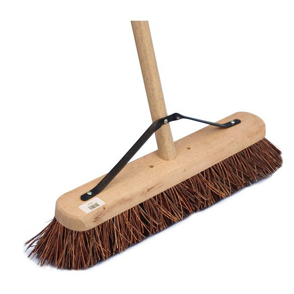 Soft Bristle Wooden Broom & Handle - 24in.