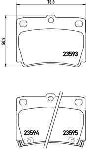 Brake Pad Set, disc brake - P 54 026