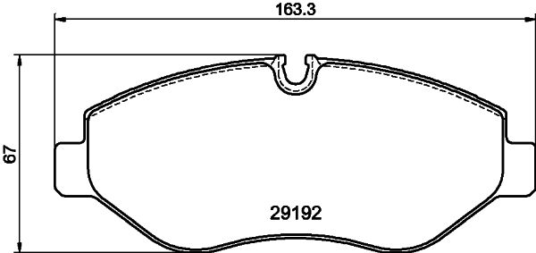 Brake Pad Set, disc brake - MDB2803