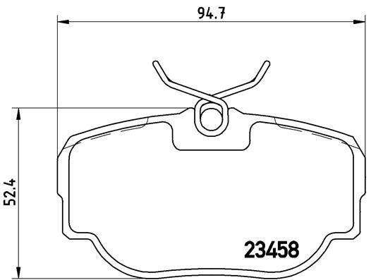 Brake Pad Set, disc brake - P 44 009