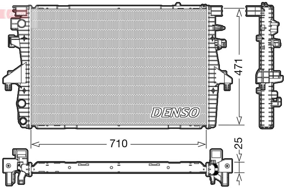 Radiator, engine cooling - DRM32039