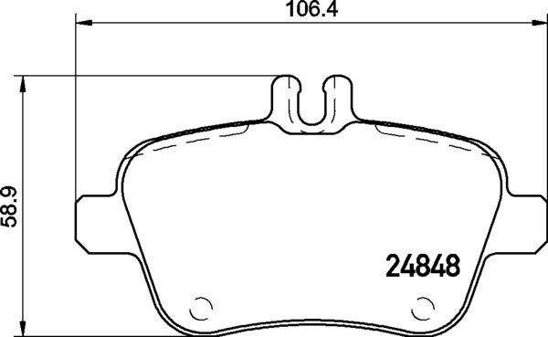 Brake Pad Set, disc brake - P 50 135