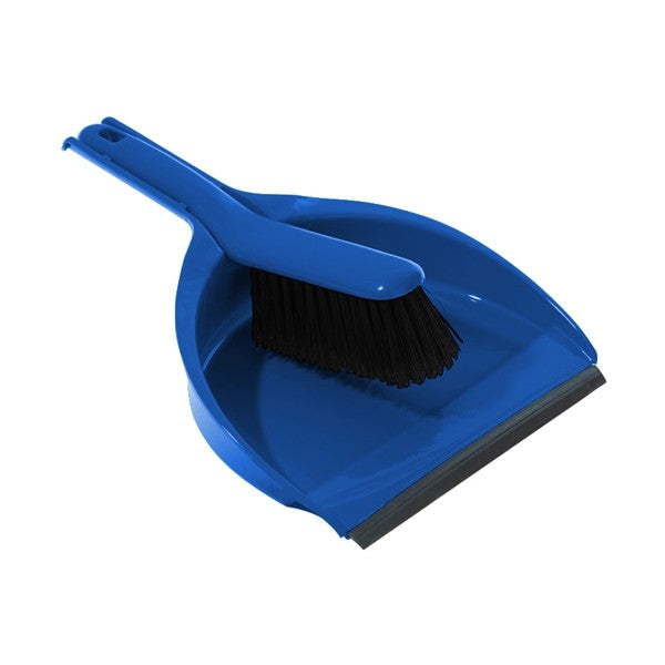 Hygiene Dustpan & Stiff Brush - Blue