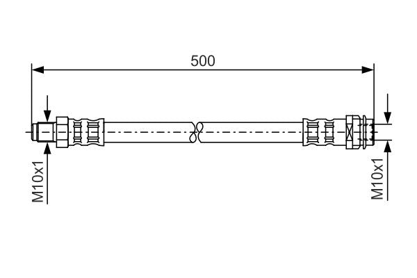 Brake Hose - 1 987 476 453