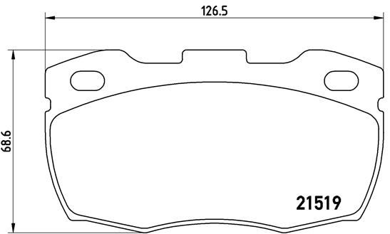 Brake Pad Set, disc brake - P 44 015