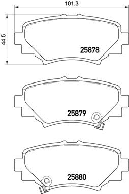 Brake Pad Set, disc brake - P 49 049