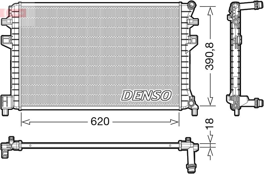 Radiator, engine cooling - DRM02018