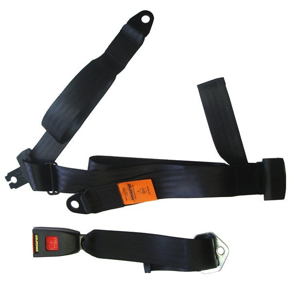 Seat Belt - Static Lap & Diagonal - Black