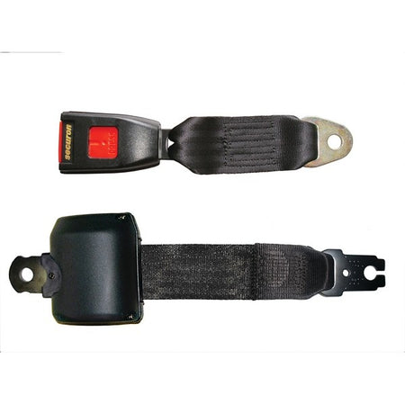 Seat Belt - Retracting Lap - Black