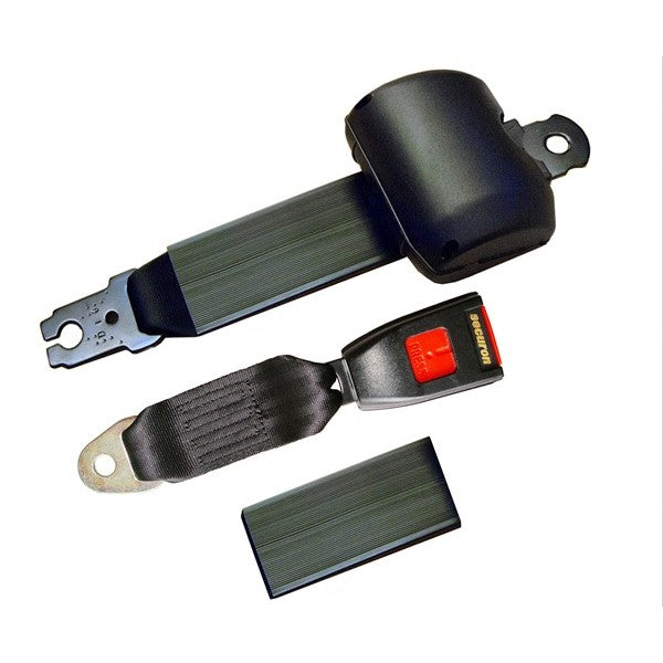 Seat Belt - Retracting Lap - Black
