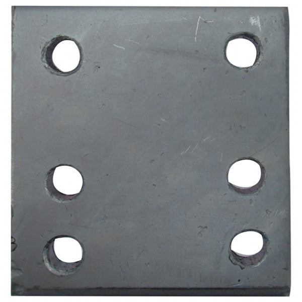 Drop Plate - 6 Hole - Zinc Plated - 4in.