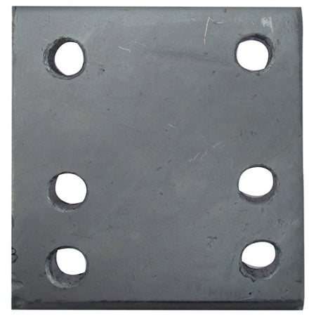 Drop Plate - 6 Hole - Zinc Plated - 4in.