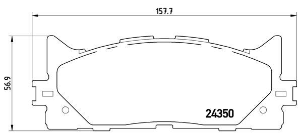Brake Pad Set, disc brake - P 83 117X