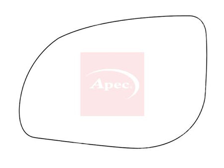 APEC Replacement Stick-On Standard Vehicle Mirror Glass LHS