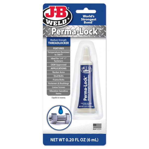 J-B Weld Perma-Lock Medium Strength Threadlocker - 6ml