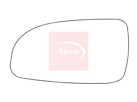 APEC Replacement Stick-On Standard Vehicle Mirror Glass LHS