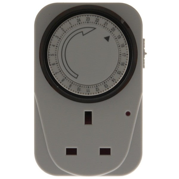 24 Hour Plug In Timer Switch - White