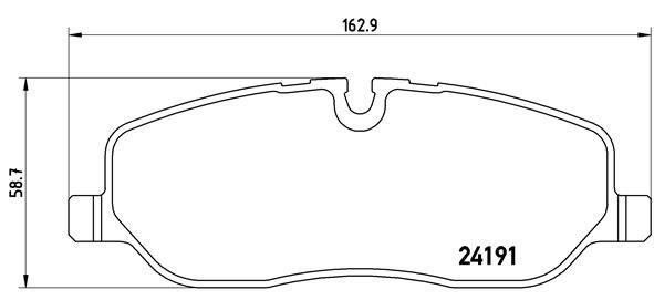 Brake Pad Set, disc brake - P 44 014