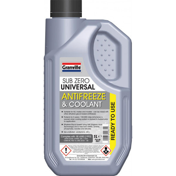 Granville Sub Zero - Rtu Universal Antifreeze - 5 Litre