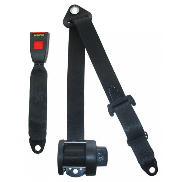 Seat Belt - Auto Lap & Diagonal - Black