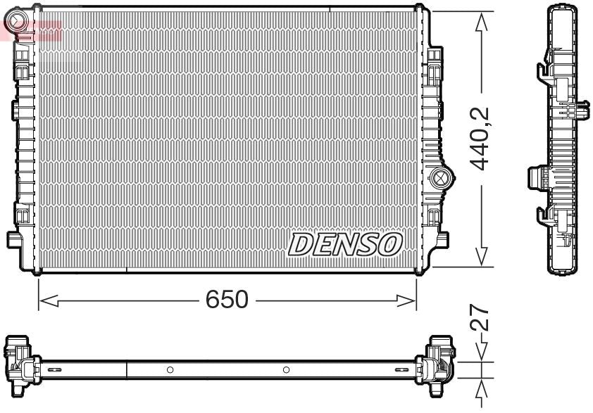 Radiator, engine cooling - DRM02046