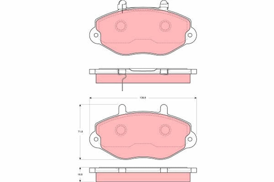 Brake Pad Set, disc brake - GDB1573