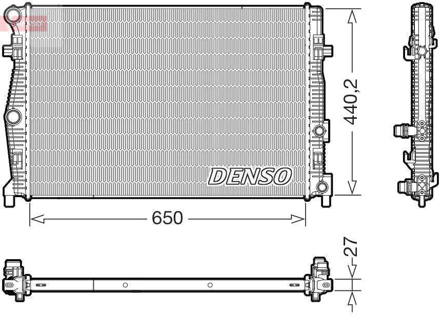 Radiator, engine cooling - DRM32061