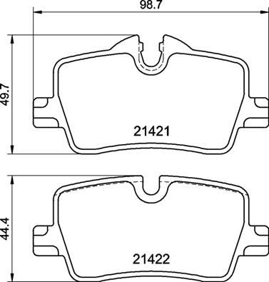 Brake Pad Set, disc brake - P 06 113