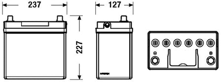 Exide Conventional Battery  - 12 V - 45Ah - 330CCA