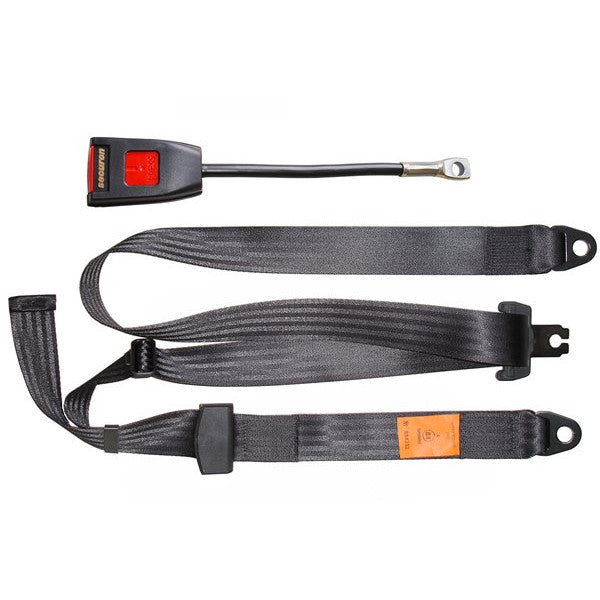 Seat Belt - Static Lap & Diagonal - Black