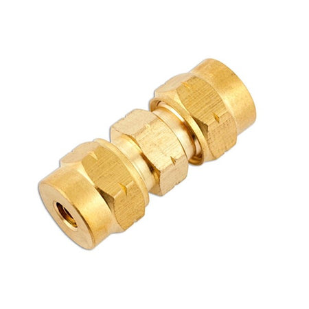 Pipe Connector - Straight Brass - 10.0mm - Pack Of 5