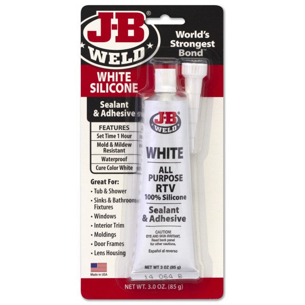 J-B Weld White Silicone Sealant & Adhesive - 85g