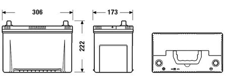 Exide Conventional Battery  - 12 V - 95Ah - 800CCA