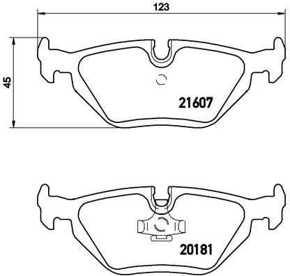 Brake Pad Set, disc brake - P 06 013