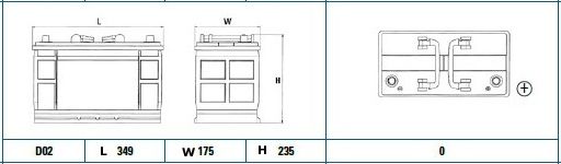 Exide Conventional Battery  - 12 V - 110Ah - 750CCA