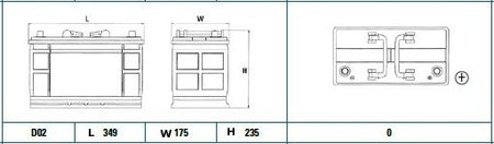 Exide Conventional Battery  - 12 V - 110Ah - 750CCA